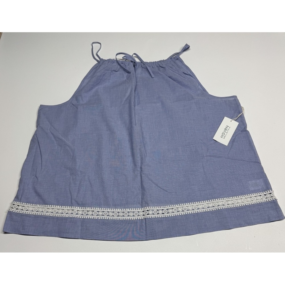 Haven Well Within True Cotton Lace‎ Sleep Top Loungewear Boho Cami Sz XXL